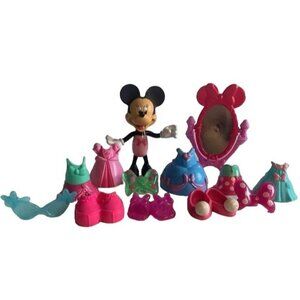Disney Mattel Minnie Mouse Dress up Snap N Pose set #2